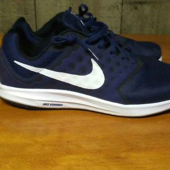 blue and white nikes